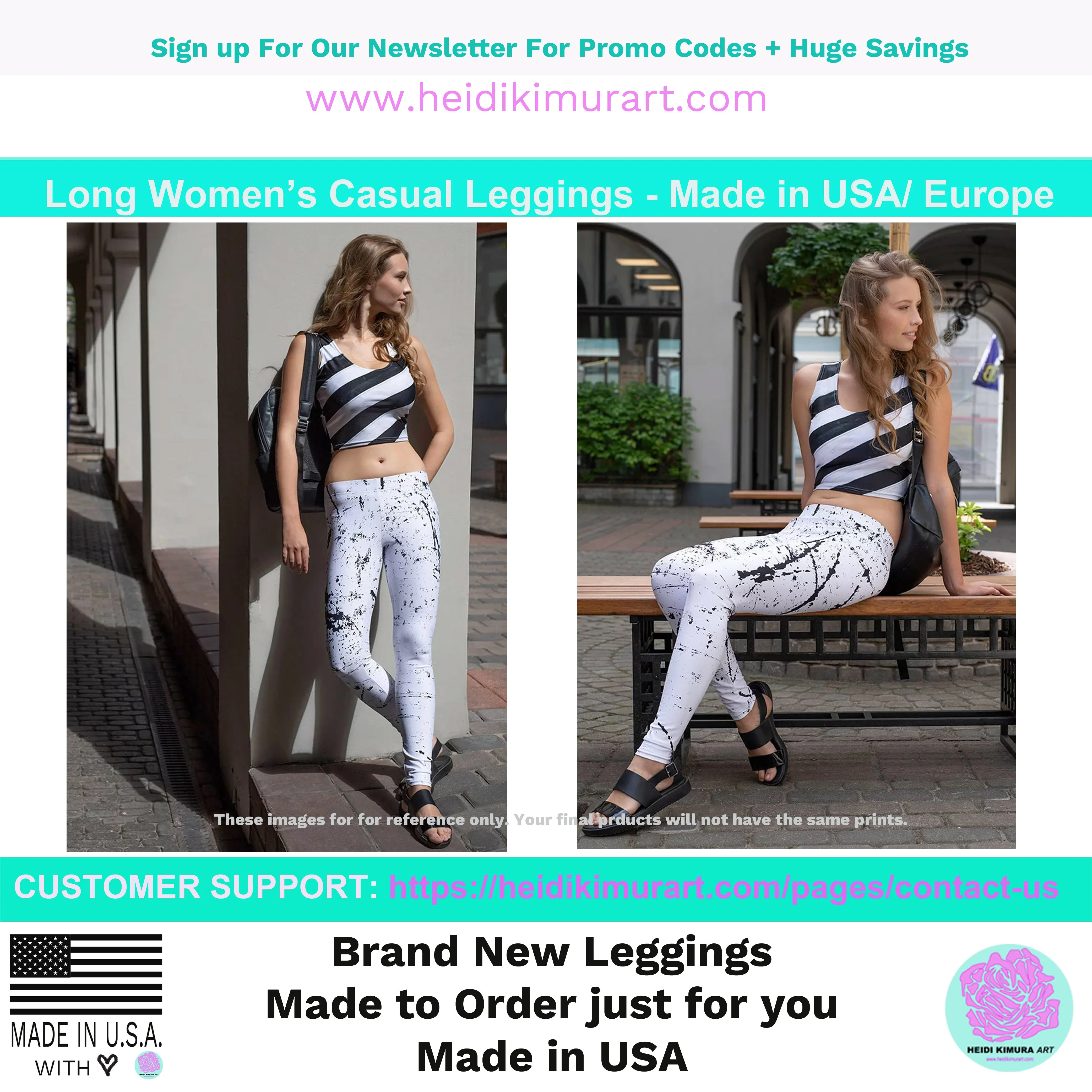 Purple Women's Casual Leggings, Solid Color Ladies' Premium Tights-Made in USA/EU/MX