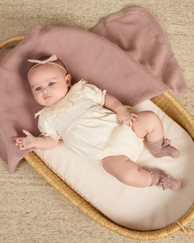 Quincy Mae - Collared Romper (Ivory)