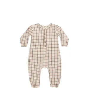 Quincy Mae - Woven Jumpsuit (Holiday Check)