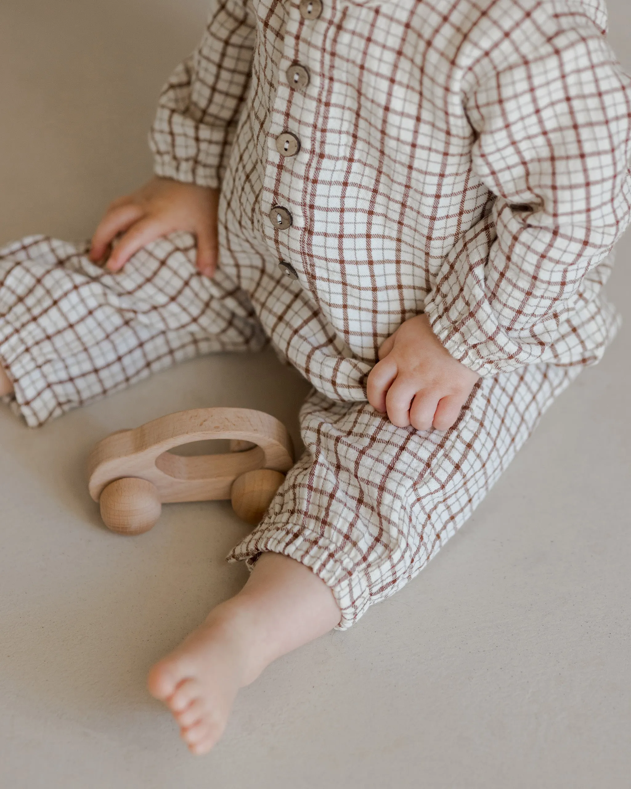 Quincy Mae - Woven Jumpsuit (Holiday Check)
