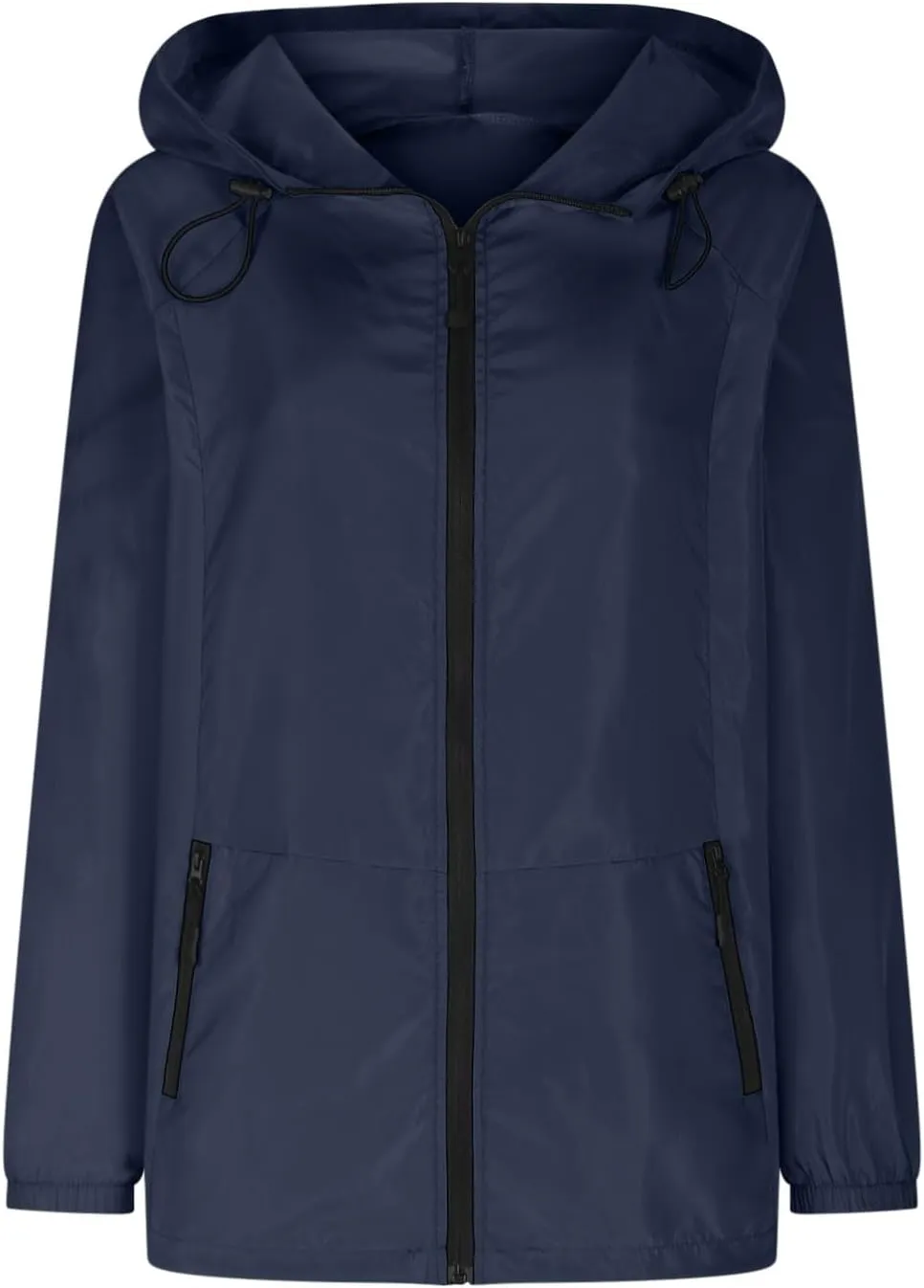 Rain Jacket for Women Waterproof Lightweight Hooded Raincoat for Hiking Travel Outdoor Casual Loose Jackets Coats