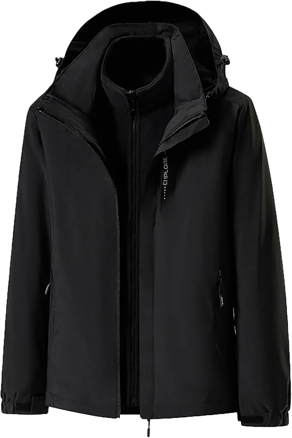 Rain Jacket Mens Waterproof Fall Trench Coat Costume for Travel Hiking Outdoor Thickened Gothic Jacket Men Rain Coat