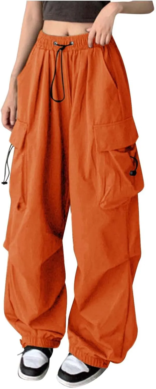 Rain Pants Baggy Cargo Pants Summer Y2k Women Wide Straight Leg Casual Pants Loose Striped Drawstring Trousers Pants