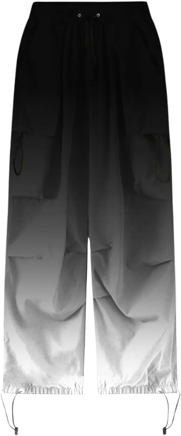 Rain Pants Baggy Cargo Pants Summer Y2k Women Wide Straight Leg Casual Pants Loose Striped Drawstring Trousers Pants