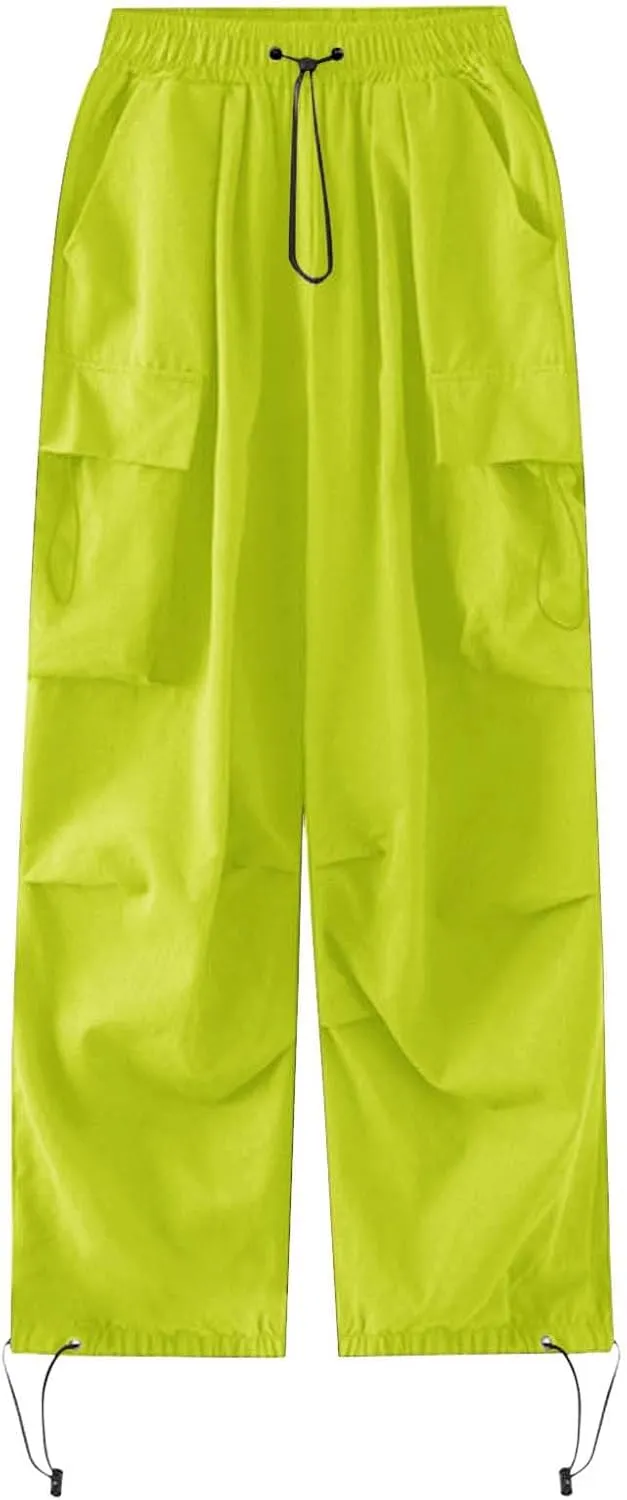 Rain Pants Baggy Cargo Pants Summer Y2k Women Wide Straight Leg Casual Pants Loose Striped Drawstring Trousers Pants