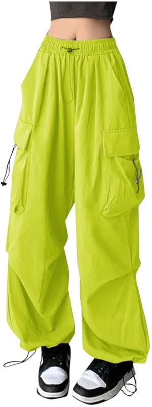 Rain Pants Baggy Cargo Pants Summer Y2k Women Wide Straight Leg Casual Pants Loose Striped Drawstring Trousers Pants