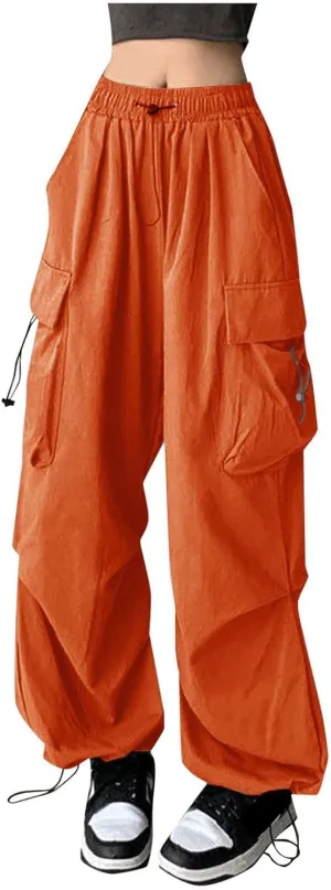 Rain Pants Baggy Cargo Pants Summer Y2k Women Wide Straight Leg Casual Pants Loose Striped Drawstring Trousers Pants