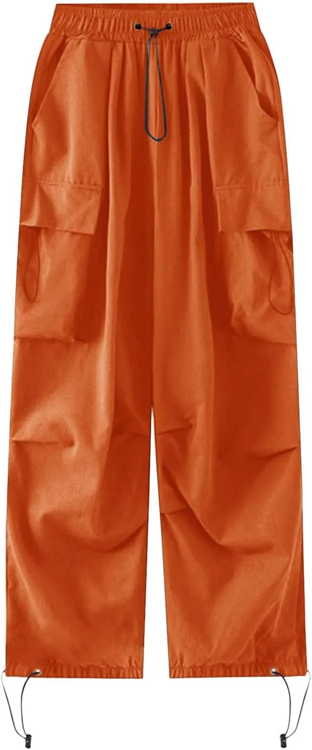 Rain Pants Baggy Cargo Pants Summer Y2k Women Wide Straight Leg Casual Pants Loose Striped Drawstring Trousers Pants