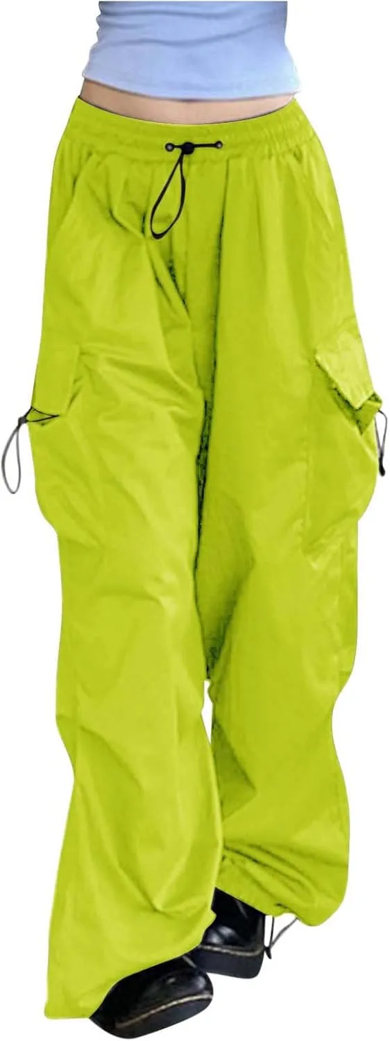 Rain Pants Baggy Cargo Pants Summer Y2k Women Wide Straight Leg Casual Pants Loose Striped Drawstring Trousers Pants