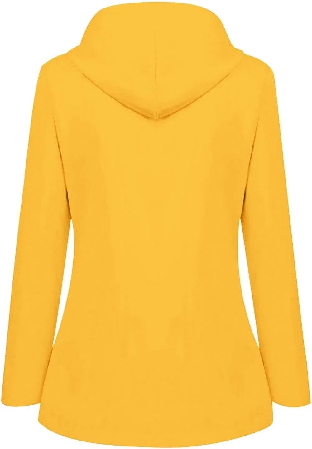Raincoat Women Waterproof Windproof Zip Hooded Trench Coats Winter Outdoor Hiking Trench Coats with Pockets