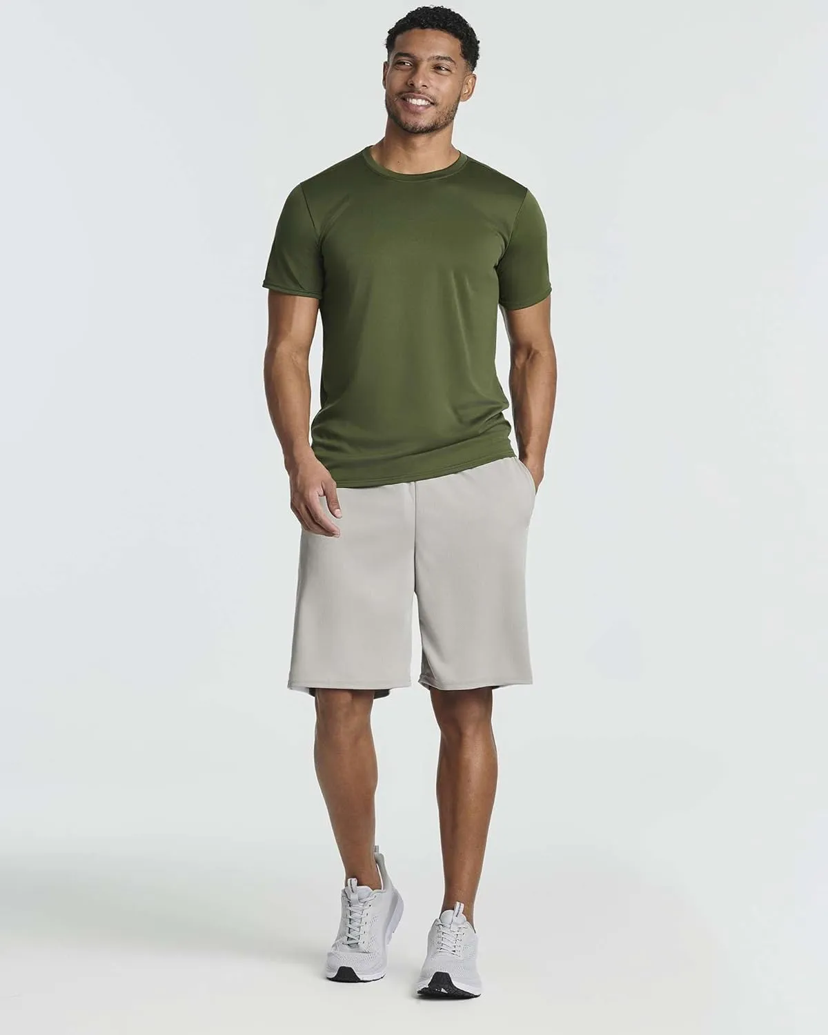 Real Essentials 5 Pack: Men's Mesh Athletic Basketball Shorts Quick Dry Activewear with Pockets