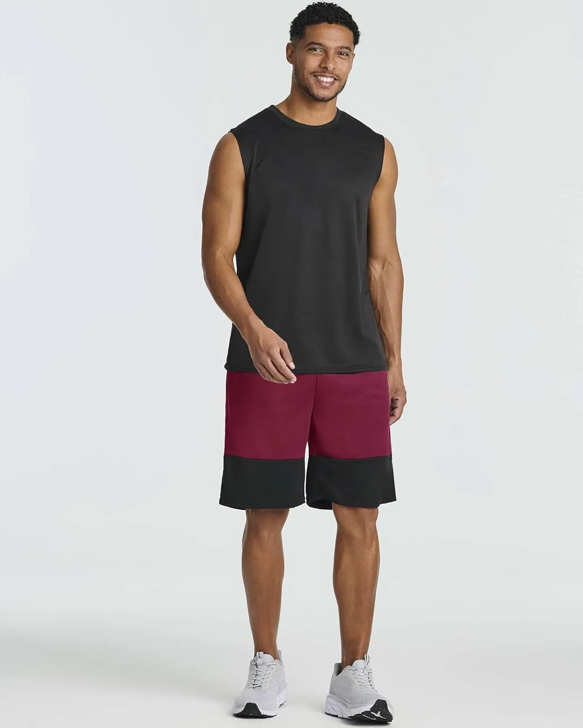 Real Essentials 5 Pack: Men's Mesh Athletic Basketball Shorts Quick Dry Activewear with Pockets