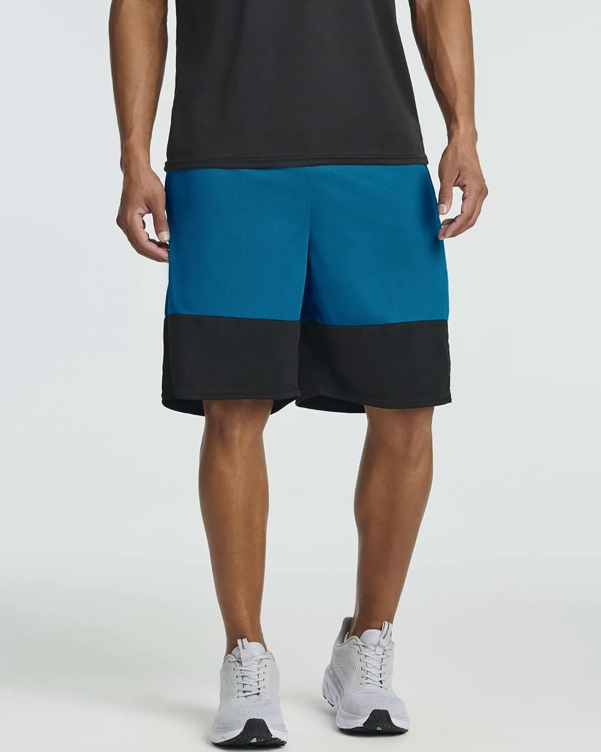 Real Essentials 5 Pack: Men's Mesh Athletic Basketball Shorts Quick Dry Activewear with Pockets
