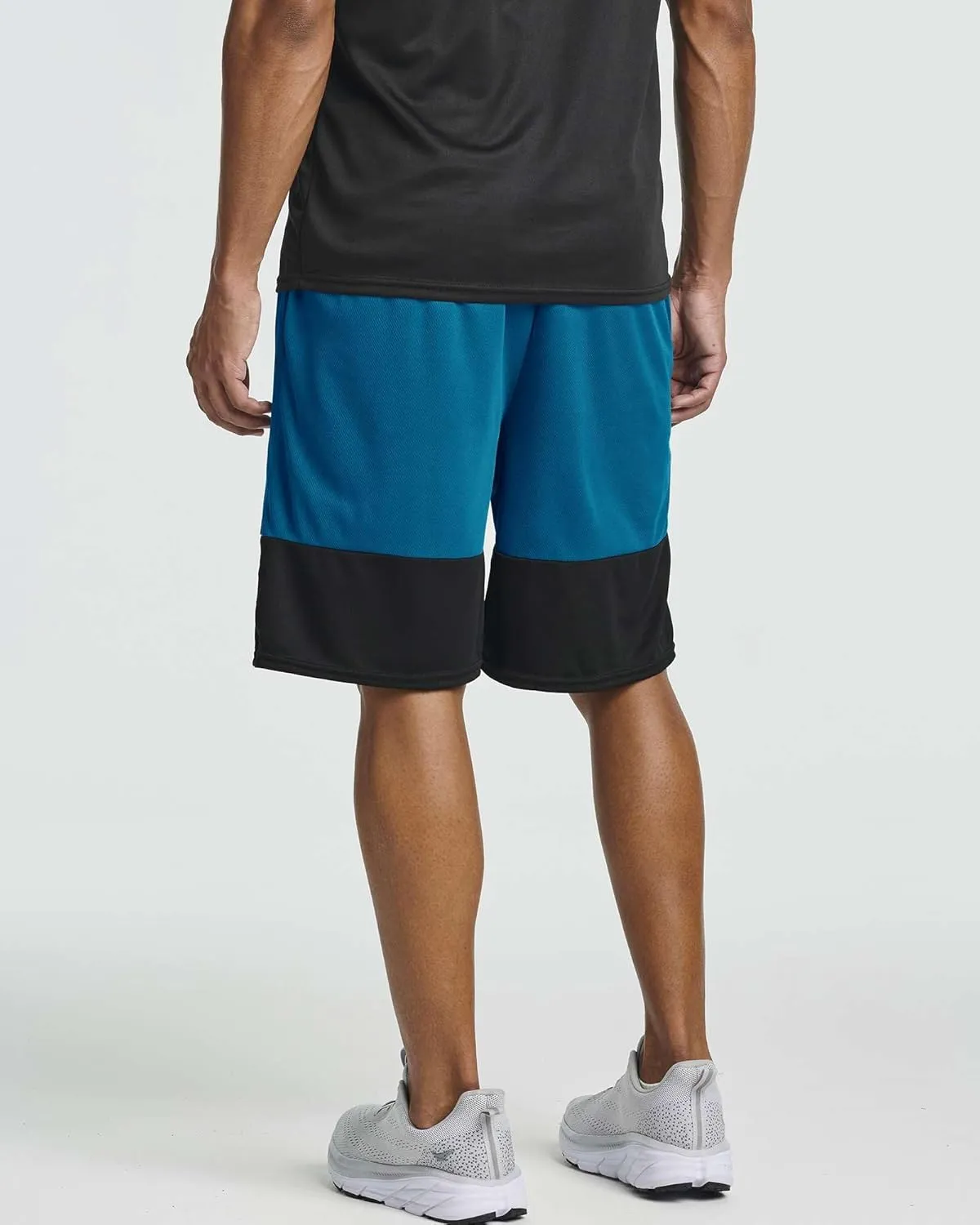 Real Essentials 5 Pack: Men's Mesh Athletic Basketball Shorts Quick Dry Activewear with Pockets