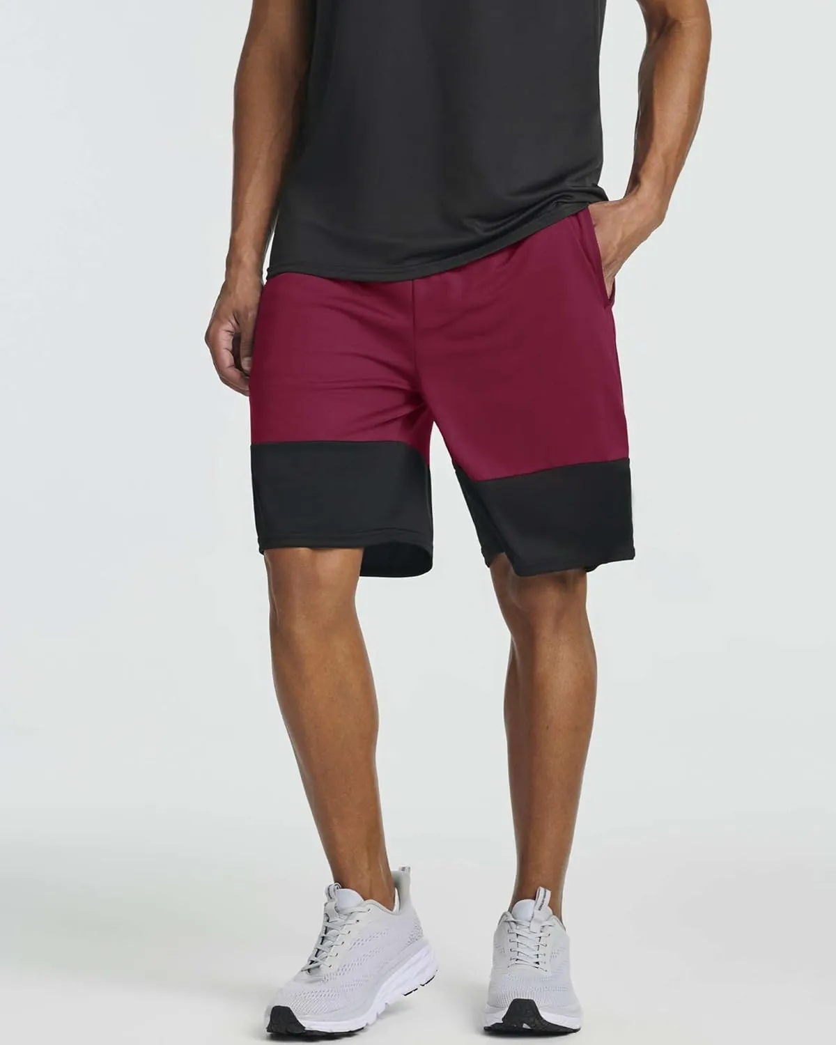 Real Essentials 5 Pack: Men's Mesh Athletic Basketball Shorts Quick Dry Activewear with Pockets