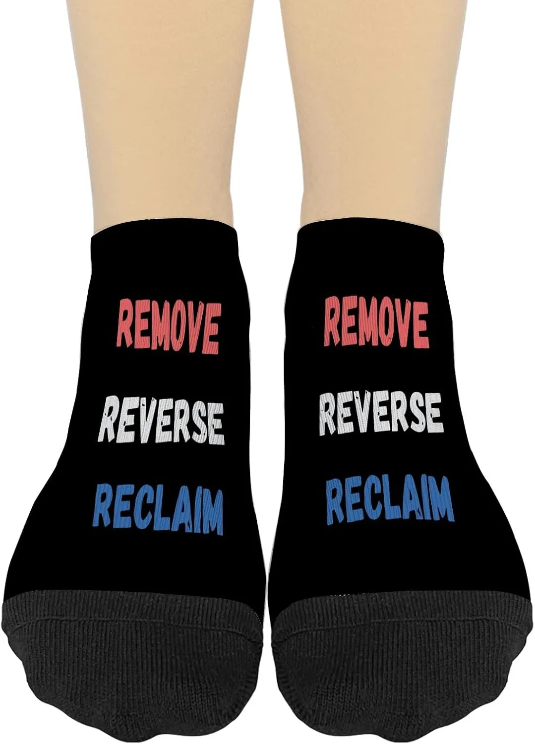 Removes Reverses Reclaims Socks No Show Low Cut for Women Sock