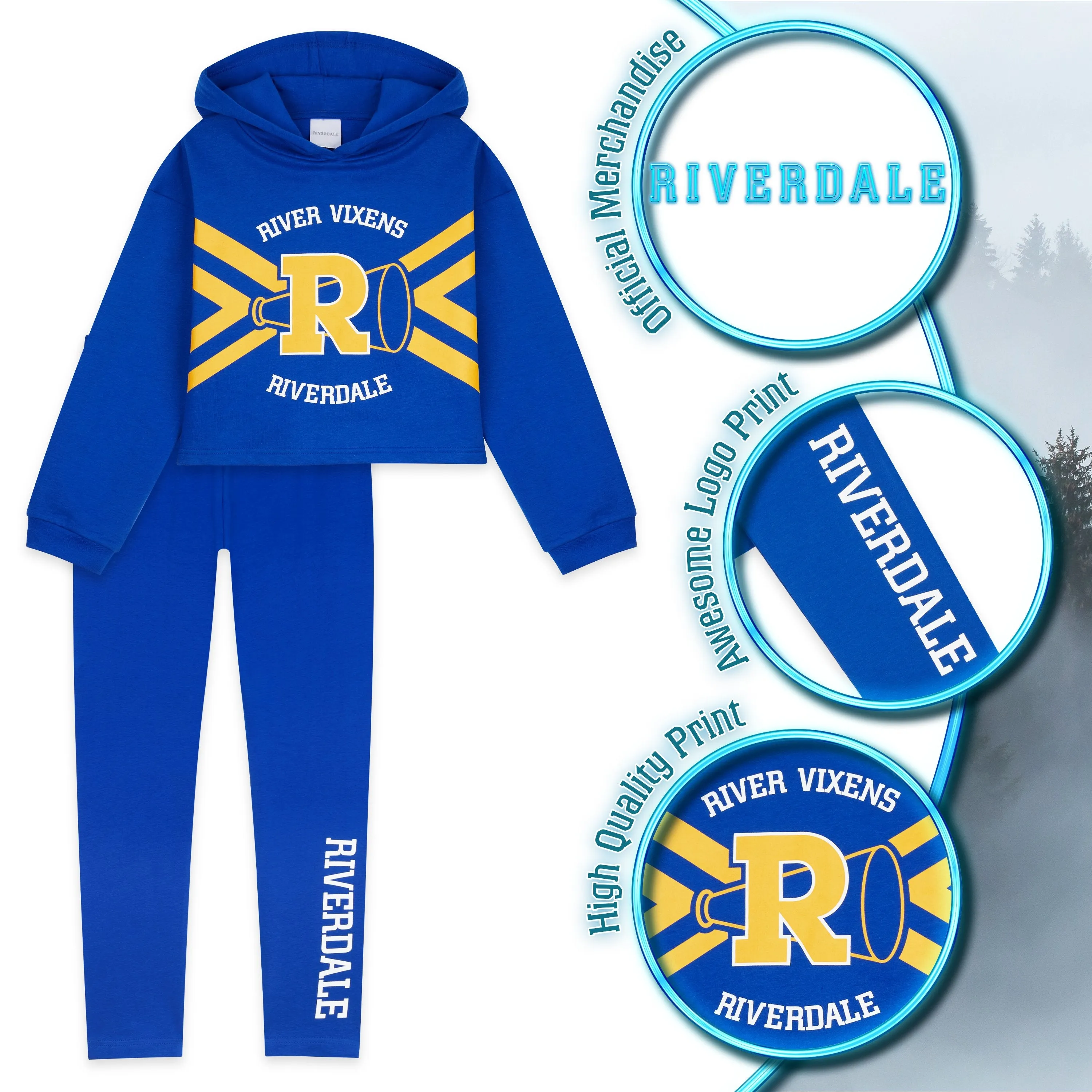 Riverdale Clothes for Girls, Crop Hoodie & Leggings Set - River Vixens