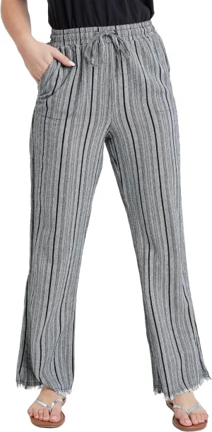 Royalty For Me Womens Women’s Casual Summer Beach High Rise PantsCasual Pants