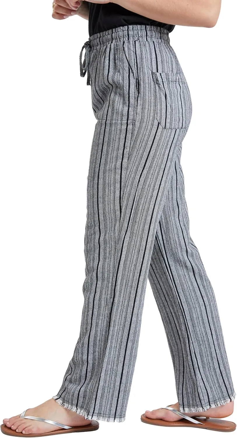 Royalty For Me Womens Women’s Casual Summer Beach High Rise PantsCasual Pants
