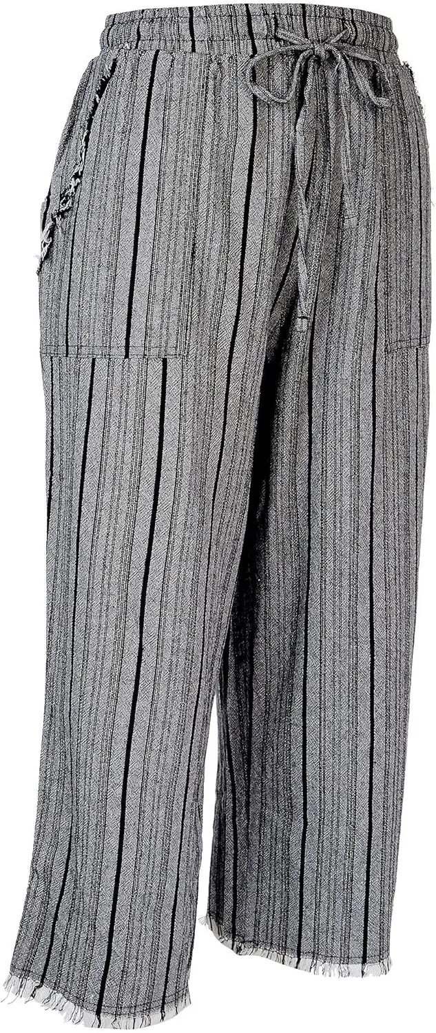 Royalty For Me Womens Womens Casual Summer High Rise Linen PantsCasual Pants