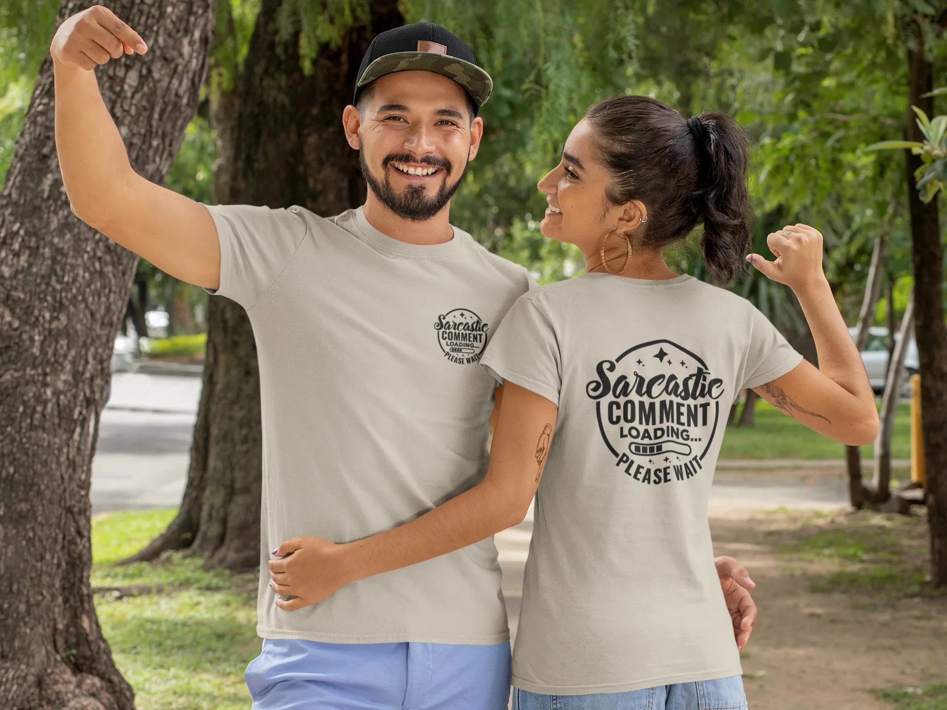 Sarcastic Comment Loading Tee - Humorous Shirt for Witty Banter Fans, Sassy Statement Tee -  Graphic T-Shirt