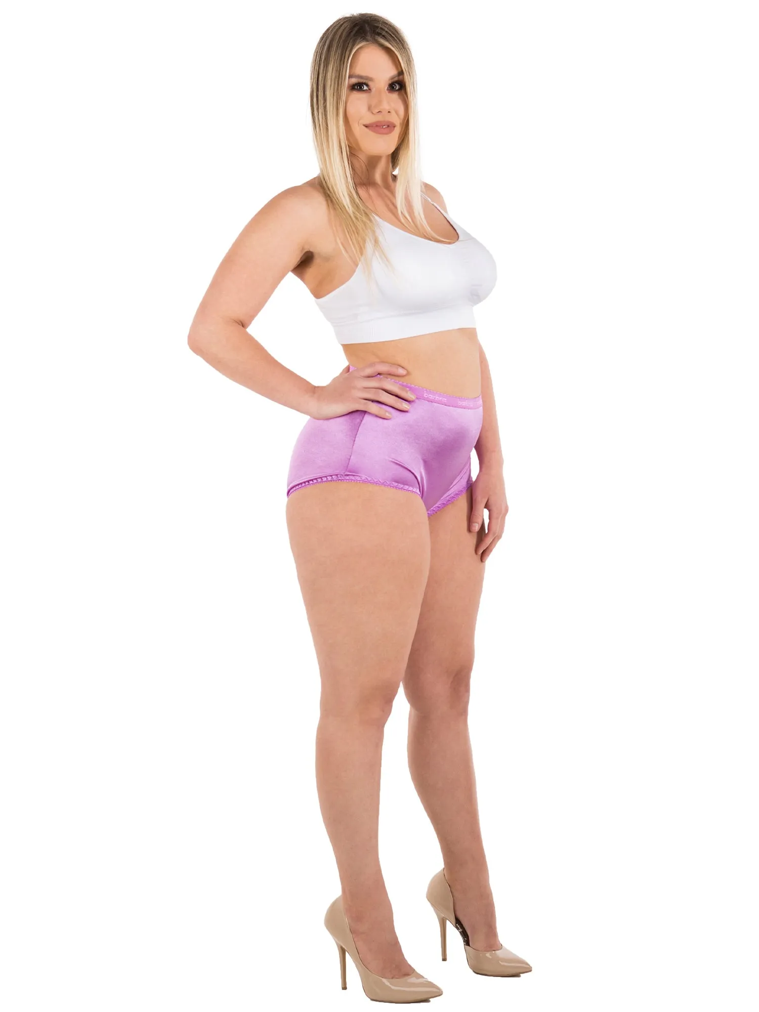 Satin Full Coverage Brief Panties Multi-Pack