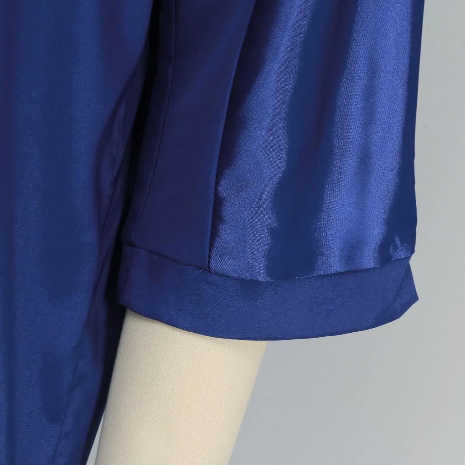 Satin Pajama Set Womens Silk Half Sleeve O Neck Shirt with Long Pant Soft Loungewear Pjs Set Loungewear
