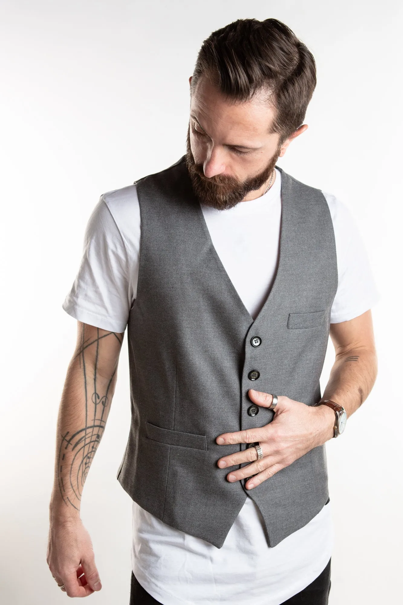 Score Waistcoat - Grey