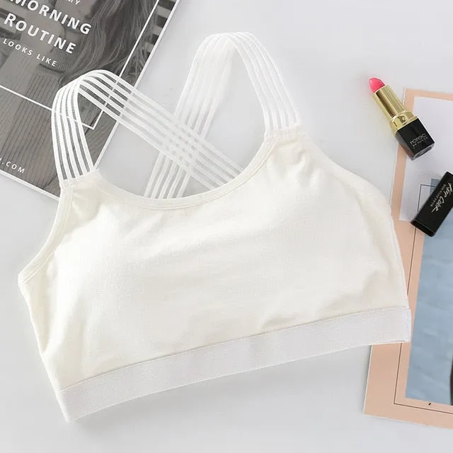 Sexy Cross Back Straps Sports Bra Shockproof Breathable
