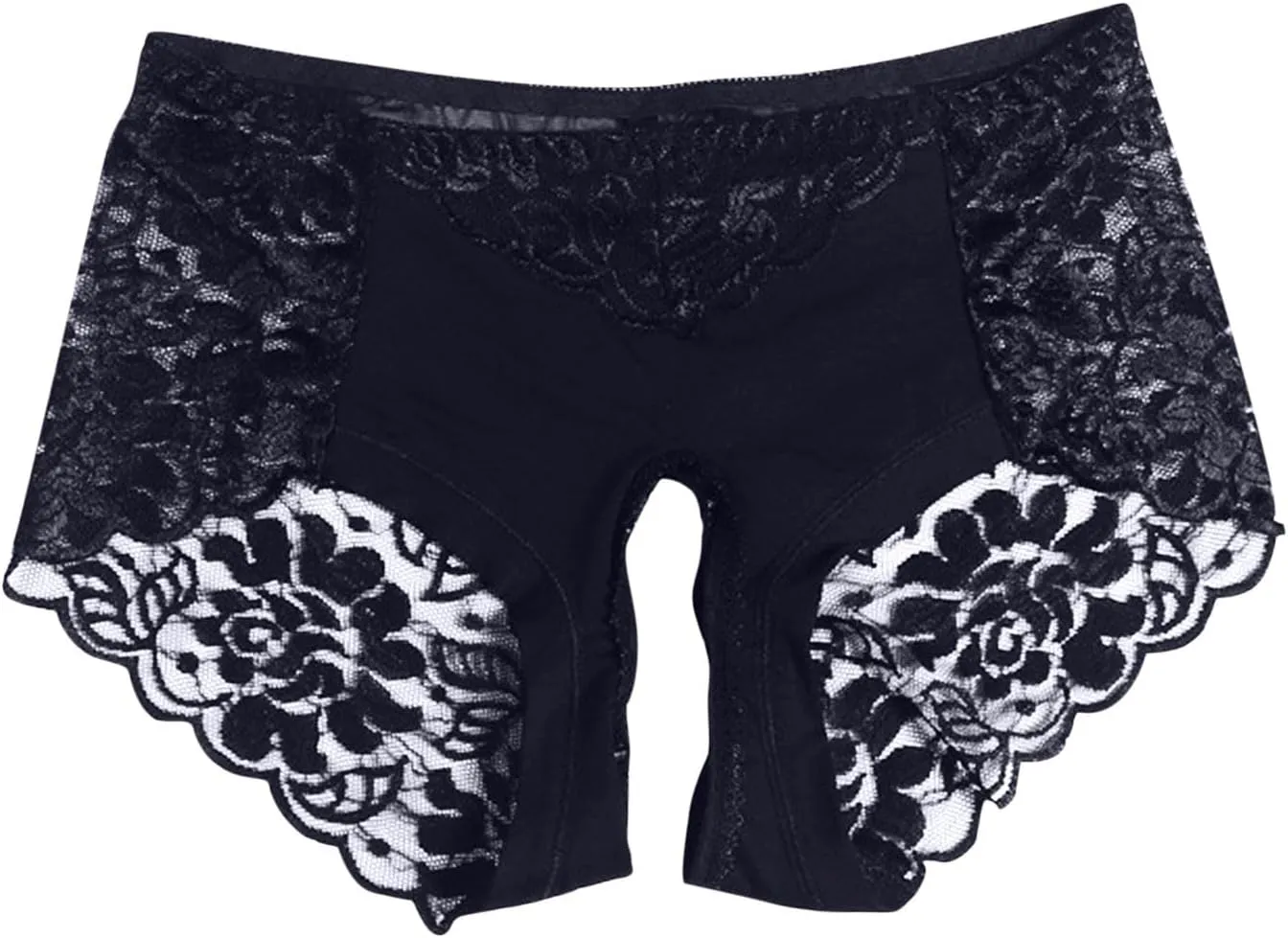 Sexy Lace Sheer Panties for Women Hollow Out Mesh See Through Erotic Briefs Plus Size Valentine Honeymoon Underpant