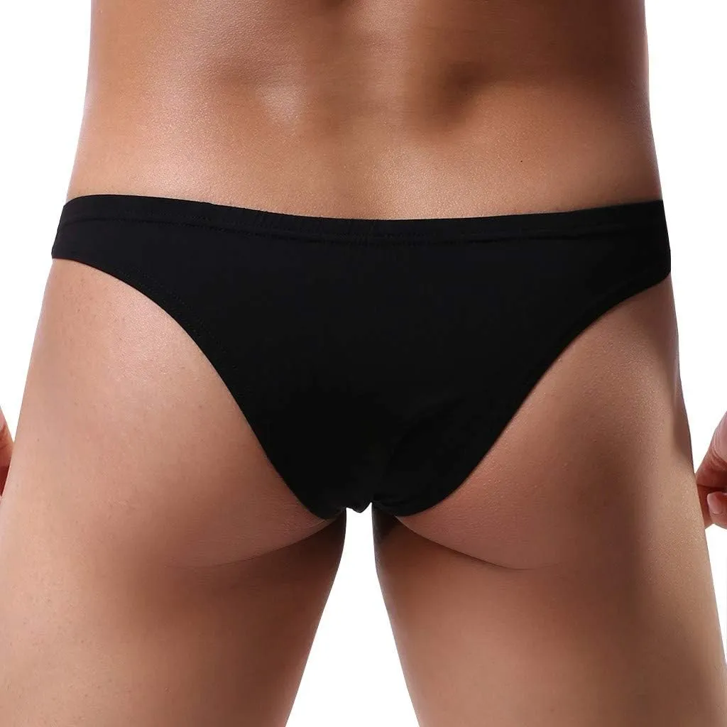 Sexy Mesh Briefs For Men Underwear Breathable Bulge Pouch Thongs Striped Elastic Waistband Lingerie Classic Underpant