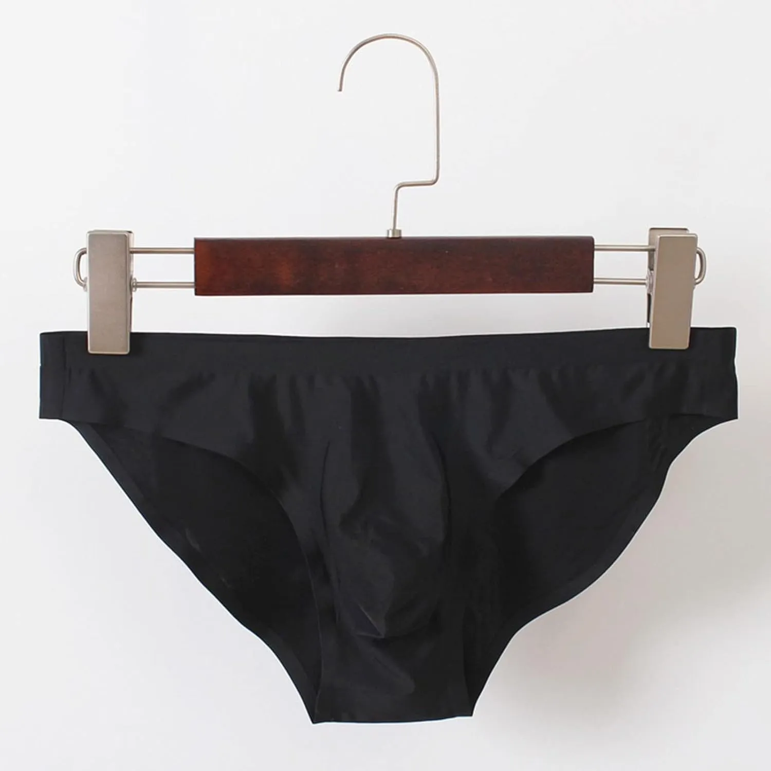 Sexy Mesh Briefs For Men Underwear Breathable Bulge Pouch Thongs Striped Elastic Waistband Lingerie Classic Underpant