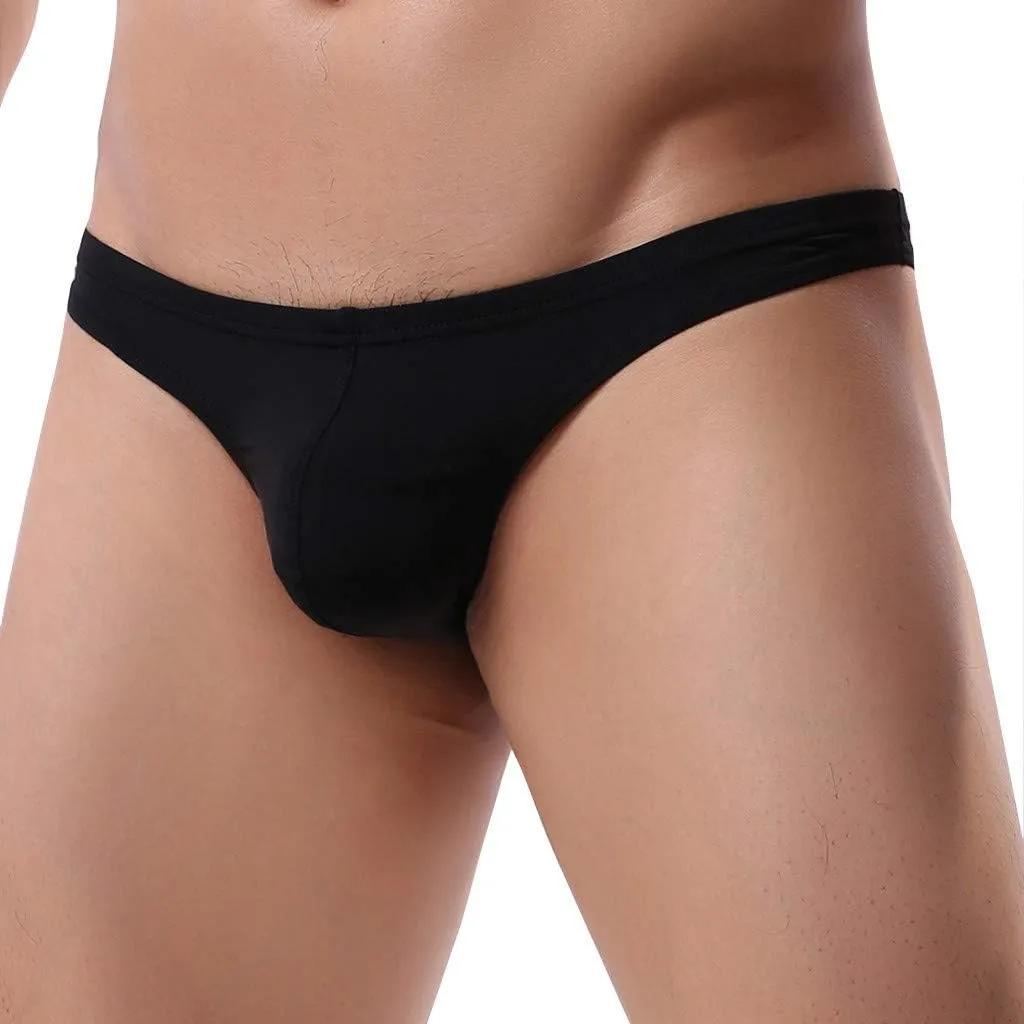 Sexy Mesh Briefs For Men Underwear Breathable Bulge Pouch Thongs Striped Elastic Waistband Lingerie Classic Underpant