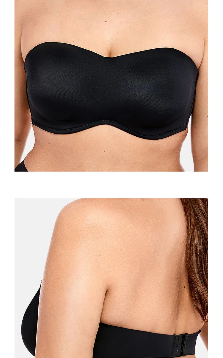 Sexy Women's Smooth Seamless Invisible Underwire Bra With Convertible Strap