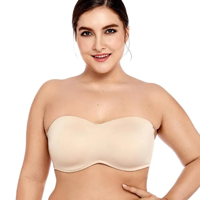 Sexy Women's Smooth Seamless Invisible Underwire Bra With Convertible Strap