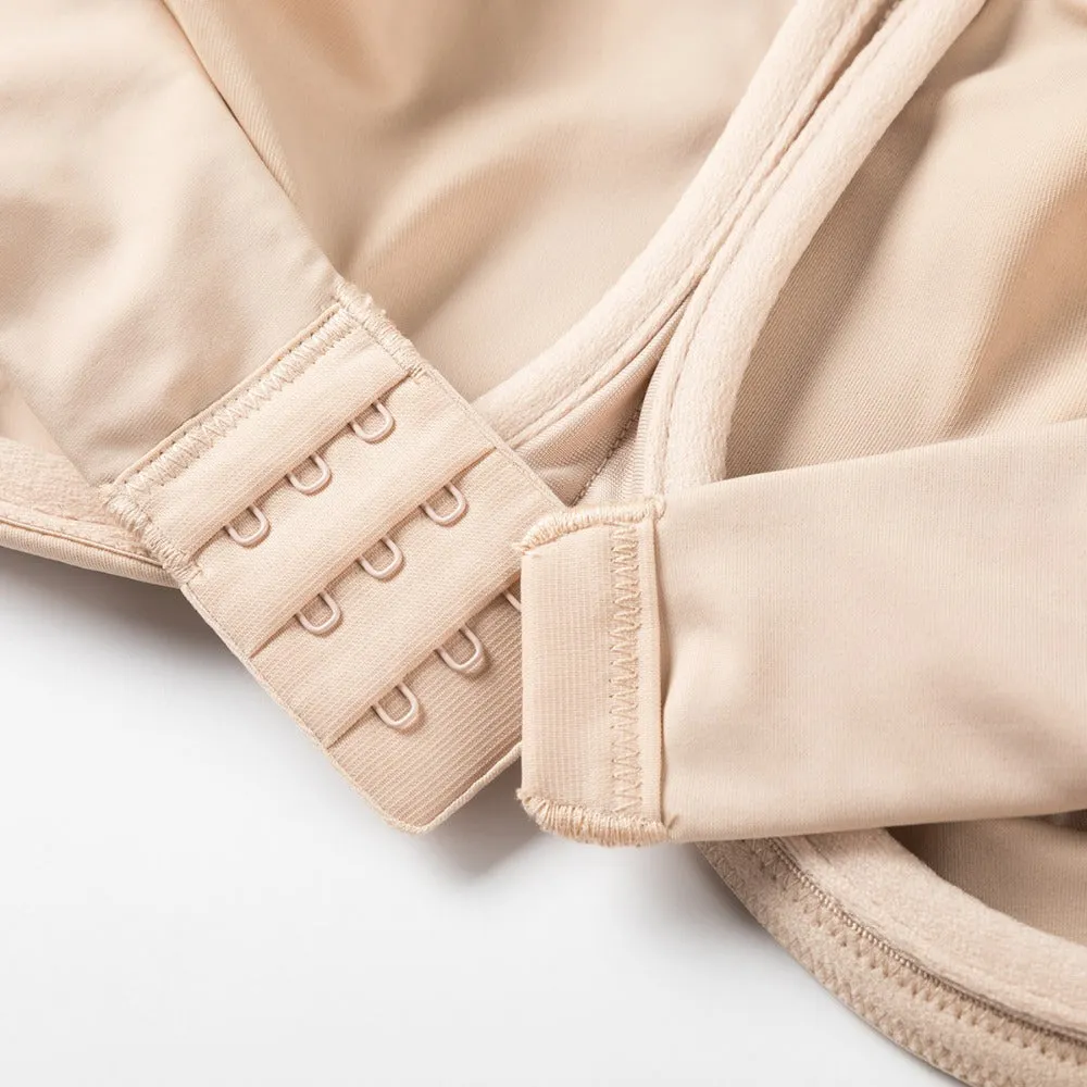 Sexy Women's Smooth Seamless Invisible Underwire Bra With Convertible Strap