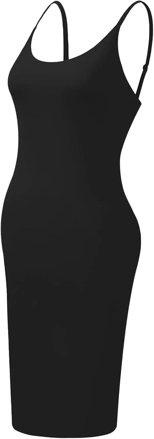 Shapewear Dress Slips for Women Tummy Control Full Slip Body Shaper Seamless Cami Dress for Under Dress Shapewear