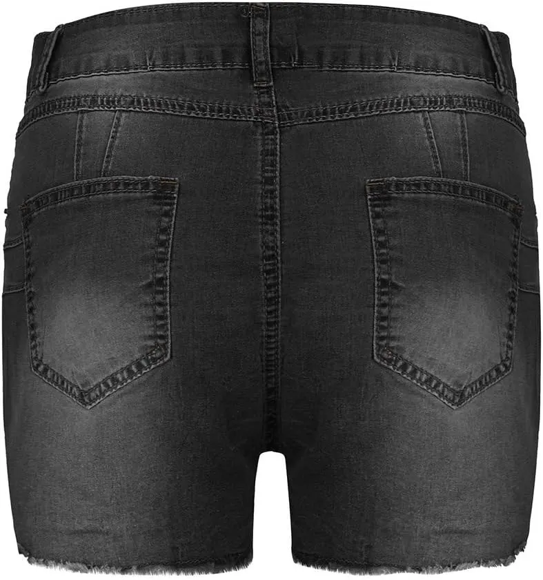 Shorts Women's Casual Denim Hotpant High Broken Slim Women Ripped Waisted Denim Jeans Fit Pantalones Elastic athletic Pants