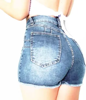 Shorts Women's Casual Denim Hotpant High Broken Slim Women Ripped Waisted Denim Jeans Fit Pantalones Elastic athletic Pants