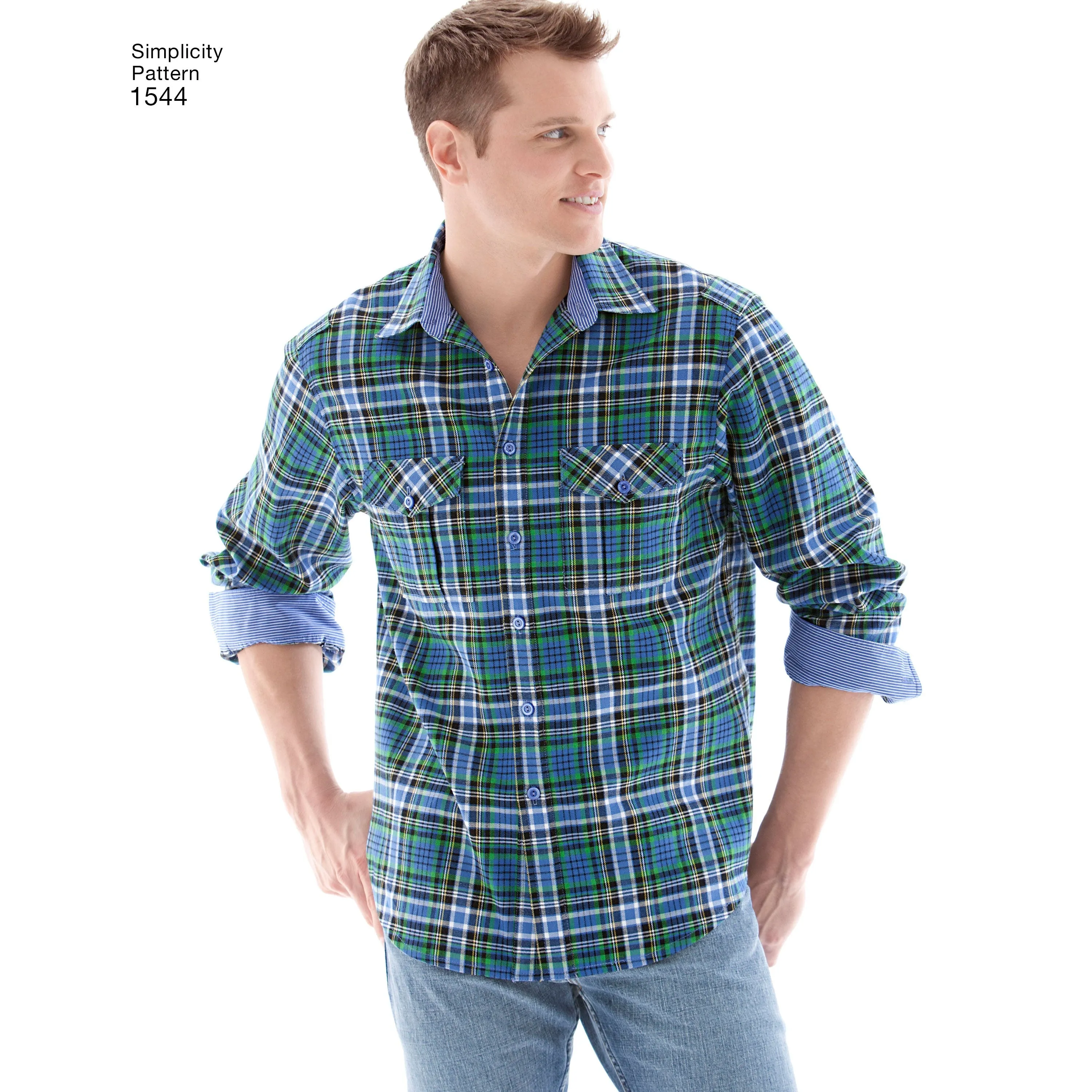 Simplicity Pattern 1544 Men's button front shirt