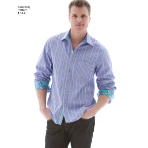 Simplicity Pattern 1544 Men's button front shirt
