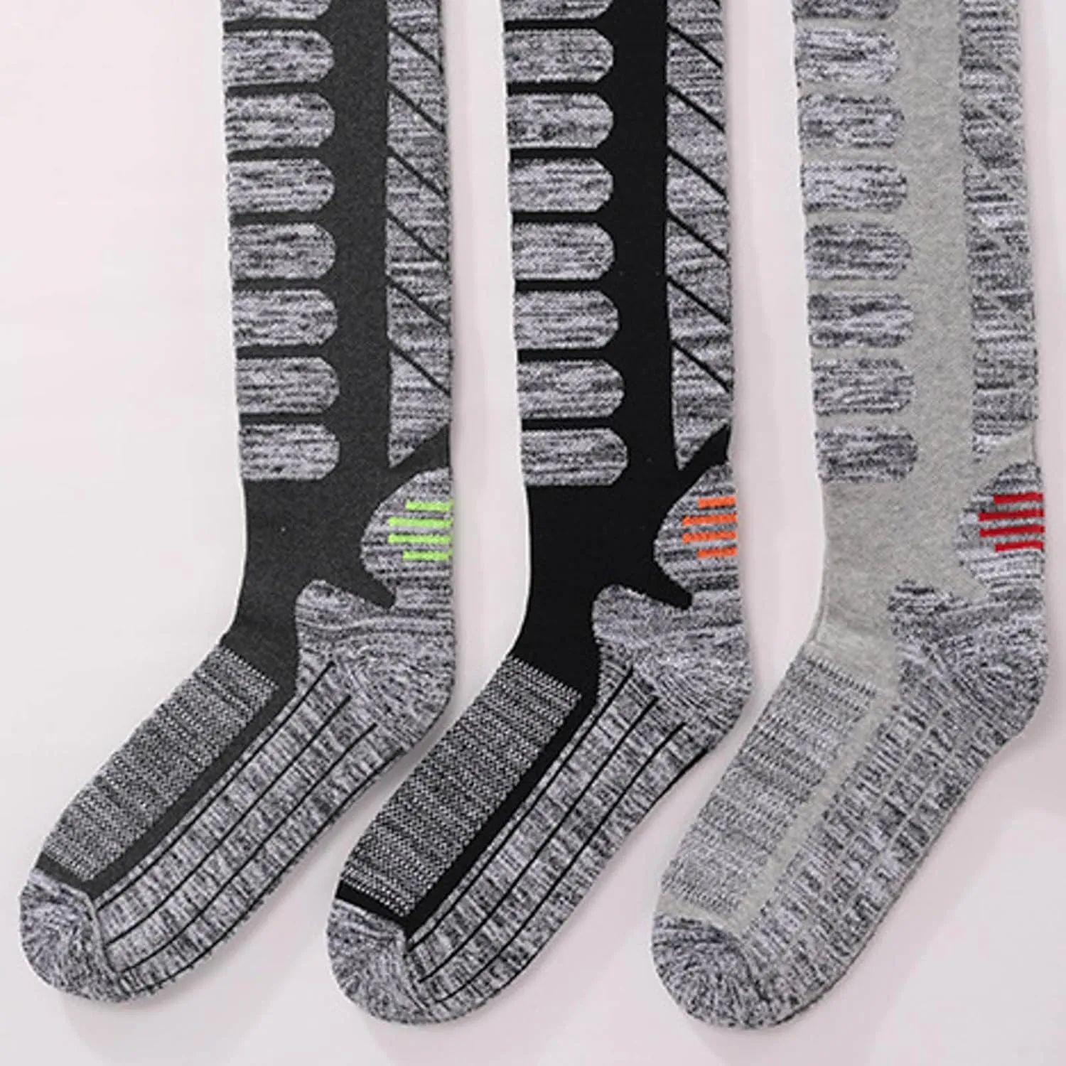 Ski Socks for Womens and Mens with Full Cushion,Wool Winter Warm Socks for Skiing, Skating, Snowboardin, Hiking