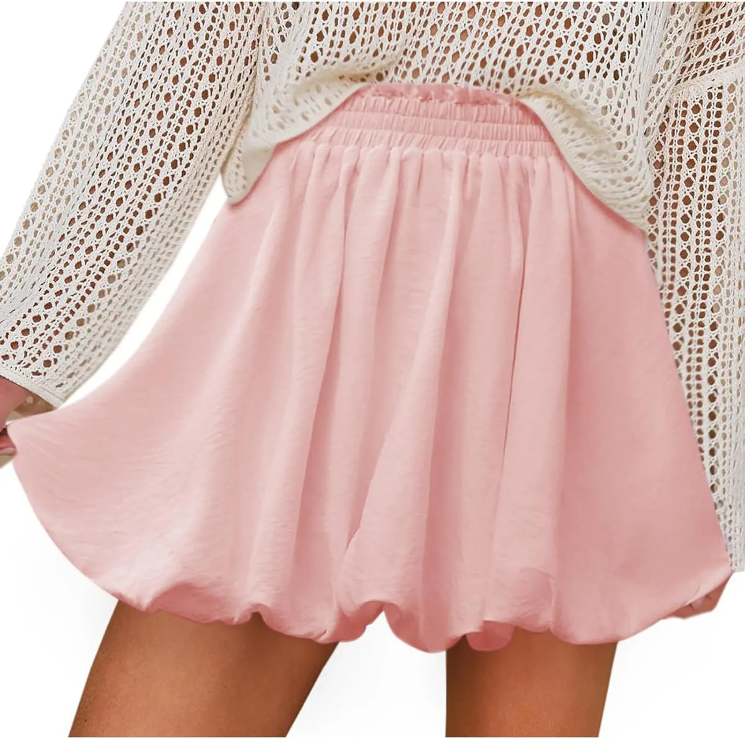 Skirt for Women Summer High Waist Ruffled Cute Going Out Skort Casual Fashion Solid Gym Yoga Workout Running Skirts