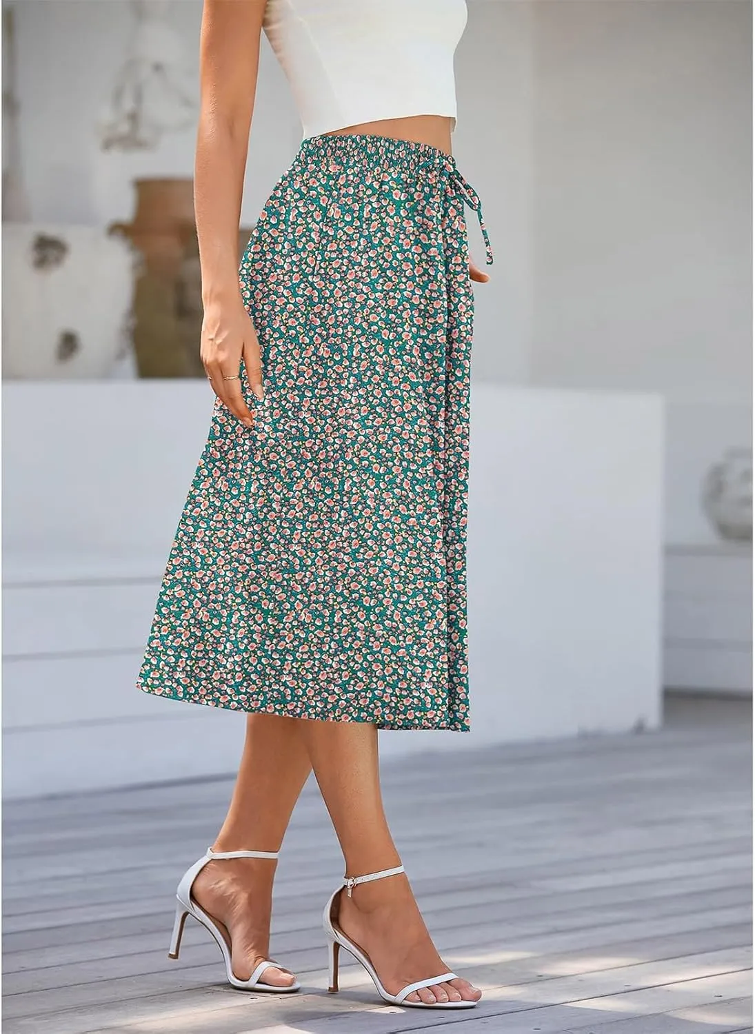 Skirts for Women Trendy 2025 Summer Boho A Line Western Skirt Casual Resort Wear