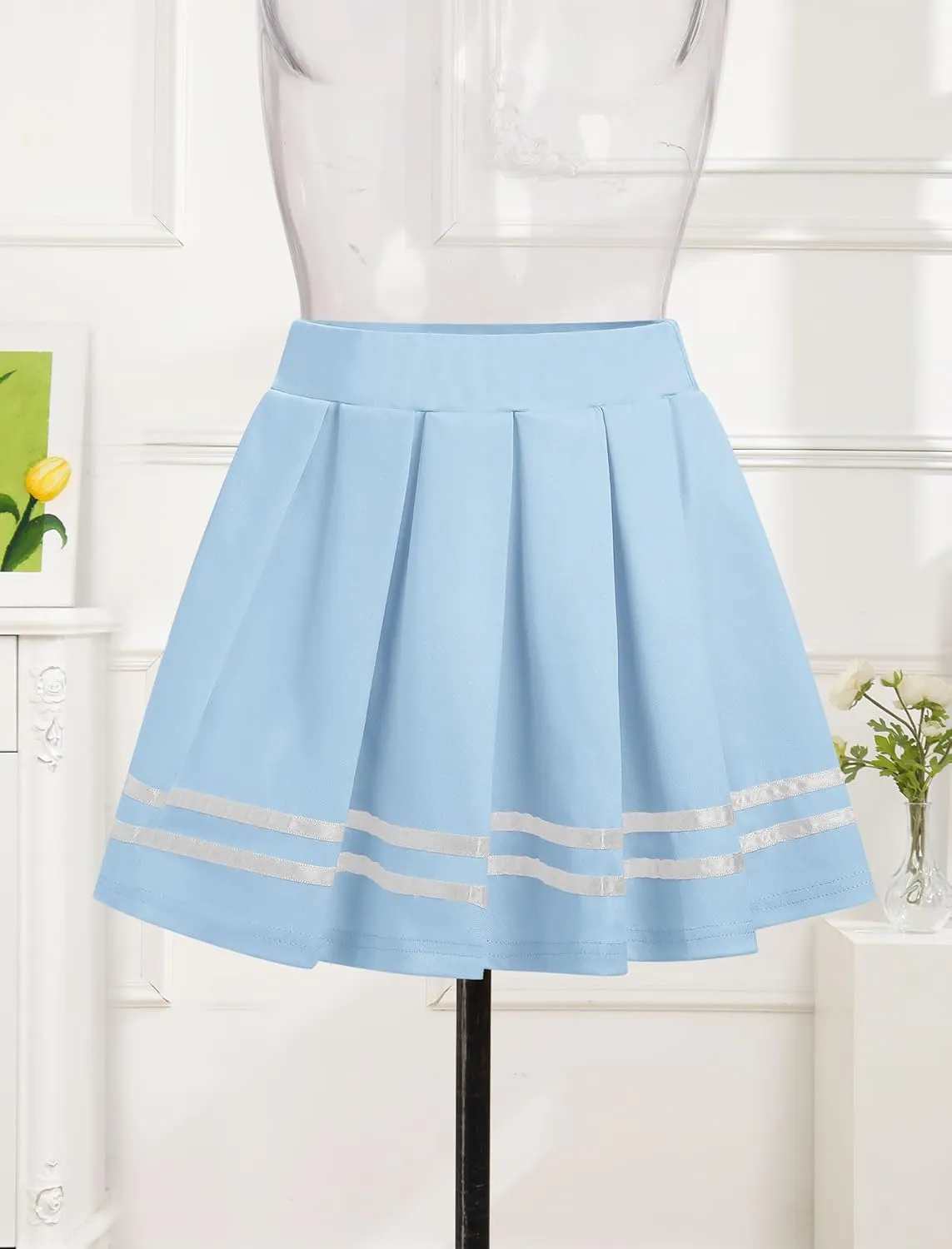 Skirts for Women Y2k Mini Skirt Casual Pleated A-line Short Skirts Pleated School Uniform Cheer Skirt