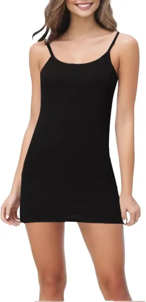 Slip for Women Under Dress Scoop Neck Spaghetti Strap Mini Dresses Summer Sleeveless Cami Dress Short Sundress