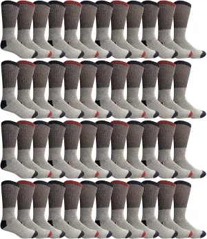 SOCKS'NBULK Mens Womens & Kids Thermal Boot Socks, Bulk Pack Thick Warm Winter Extreme Weather Socks