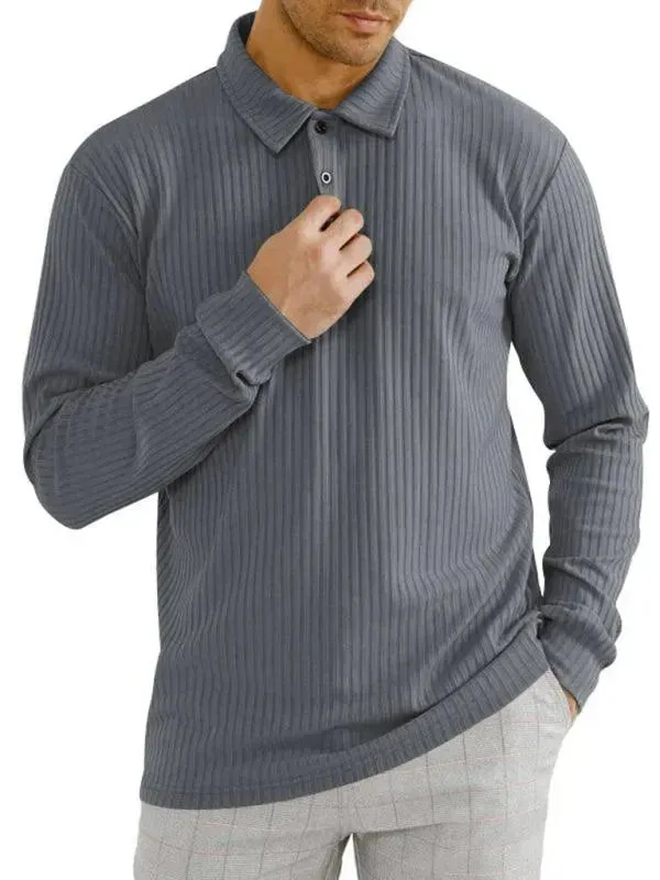 Solid Polyester Polo Shirt for General - All-Season Everyday