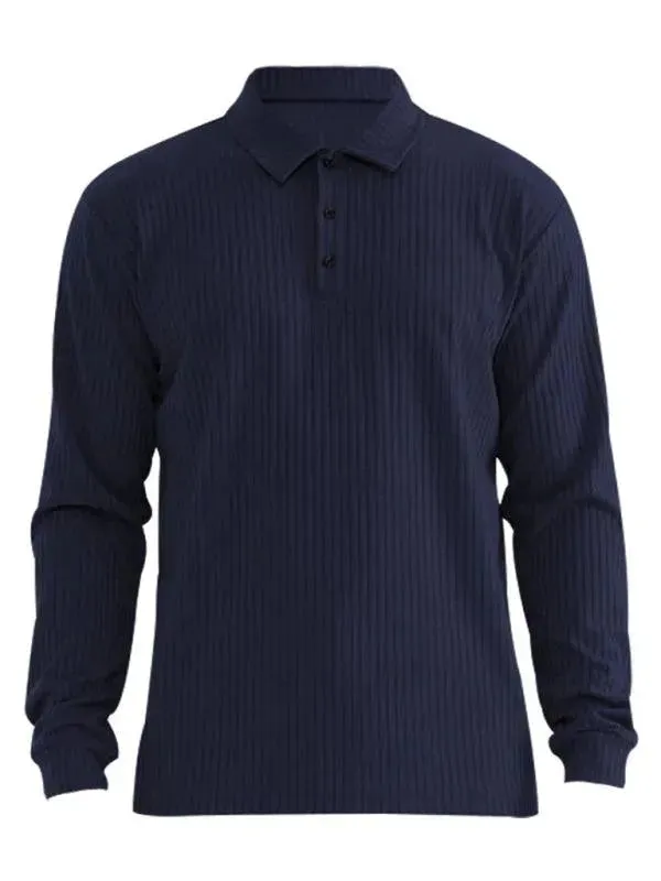 Solid Polyester Polo Shirt for General - All-Season Everyday