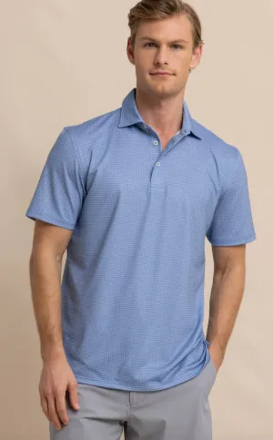 Southern Tide Driver Getting Ziggy Polo Coronet Blue